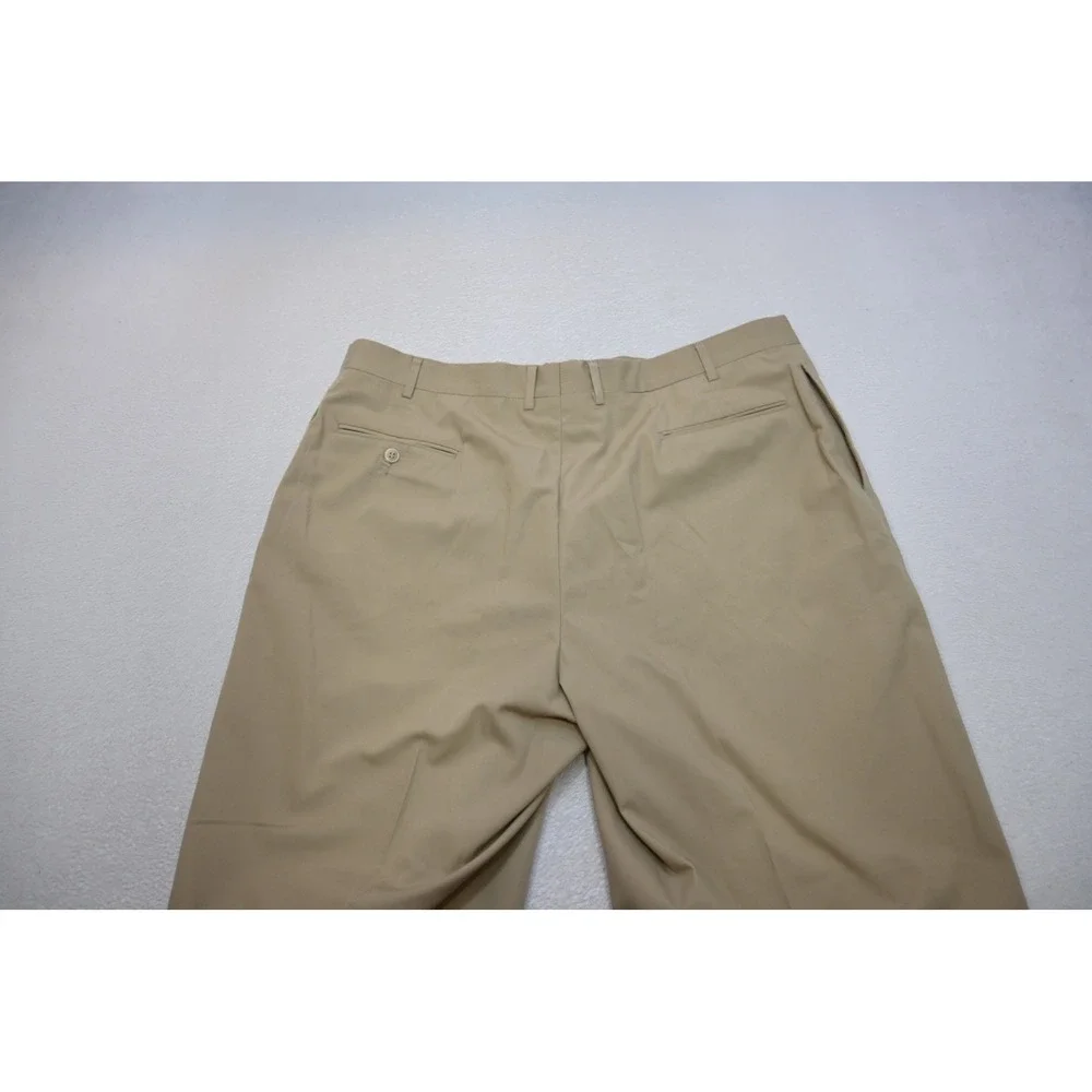 Jos. A. Bank 2 Piece Suit Mens 48XL 40x32 Tan Khaki Cotton Blend Two Button